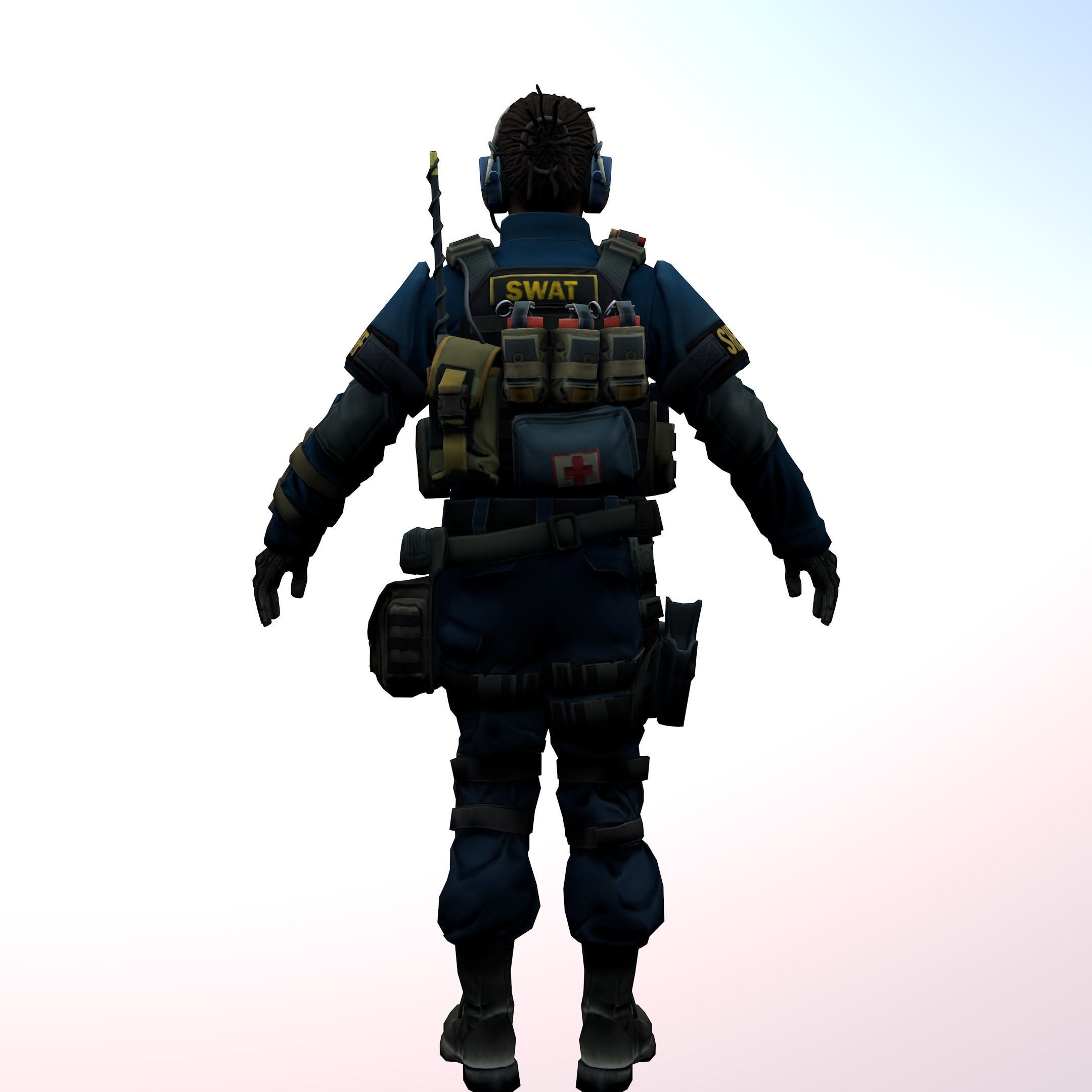 Agent from the game CSGO Commander May Jamison SWAT 3D model_2