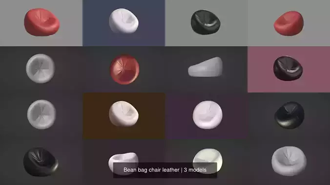 Bean bag chair leather