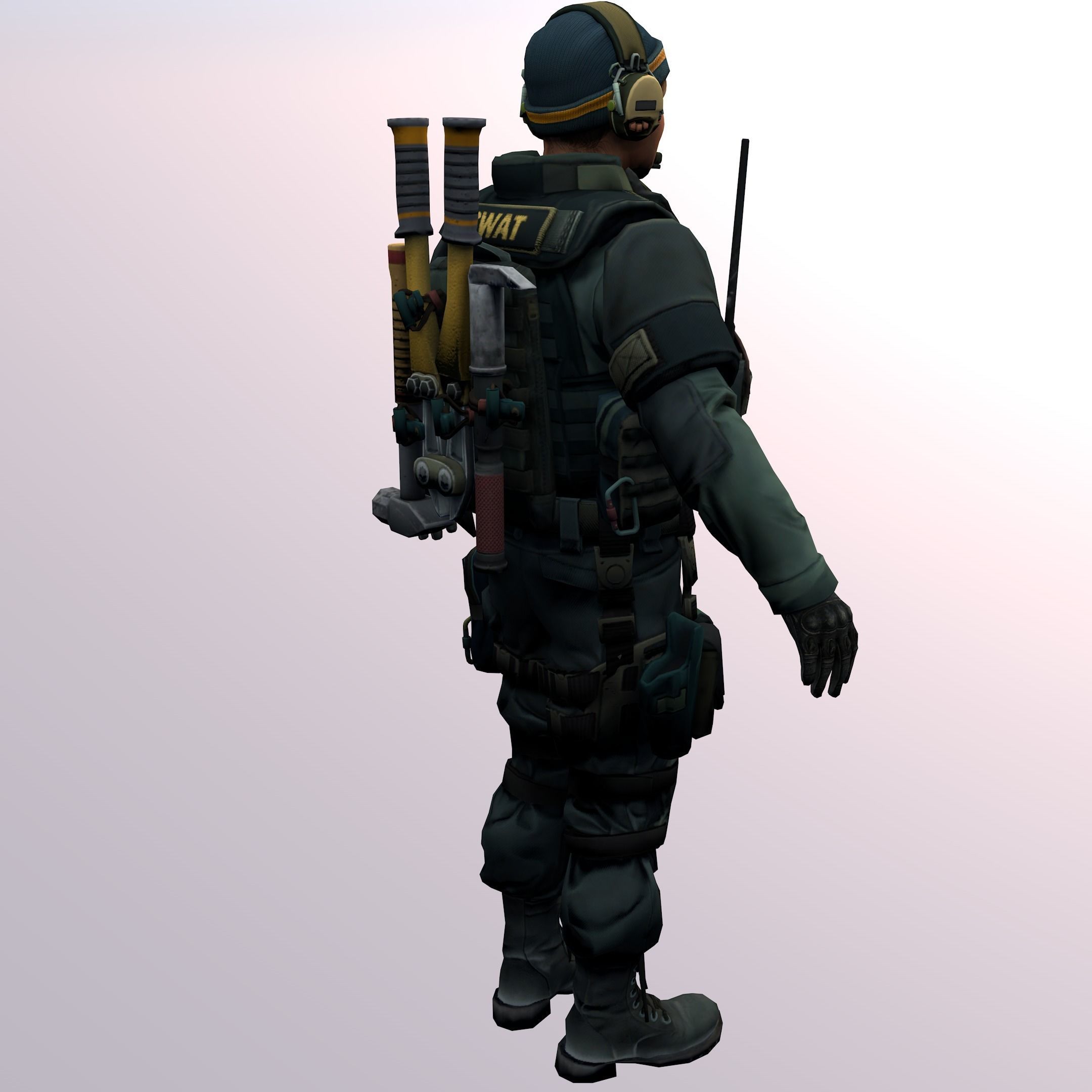 Agent from the game CSGO First Lieutenant Farlow SWAT 3D model_6