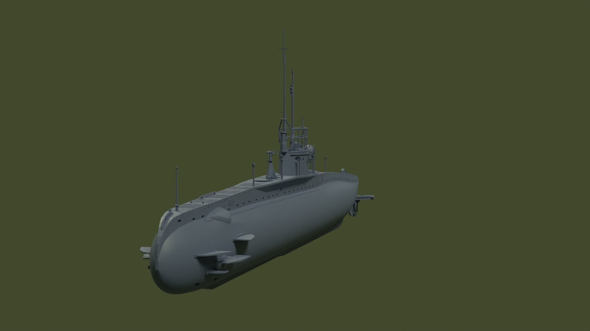 SM UC 5 U-boat - RC 3D print model_9