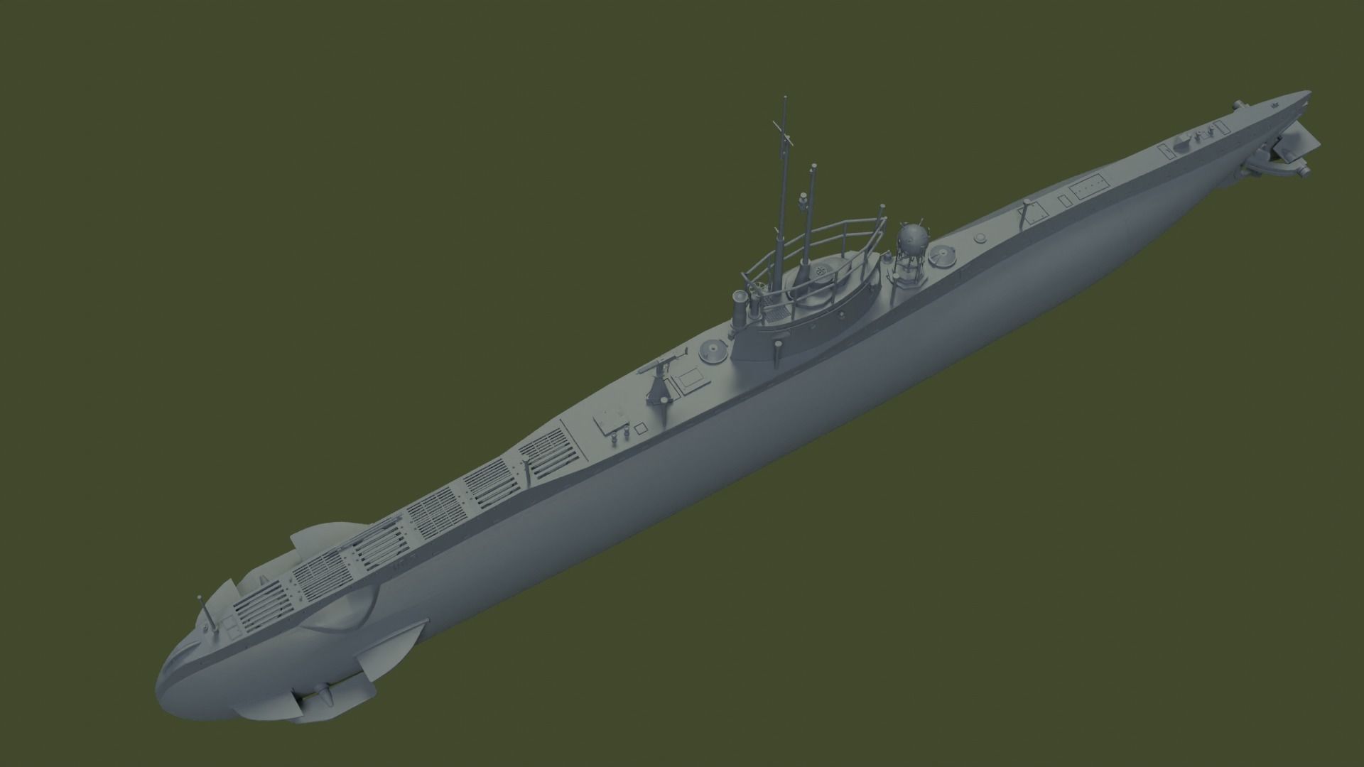 SM UC 5 U-boat - RC 3D print model_10