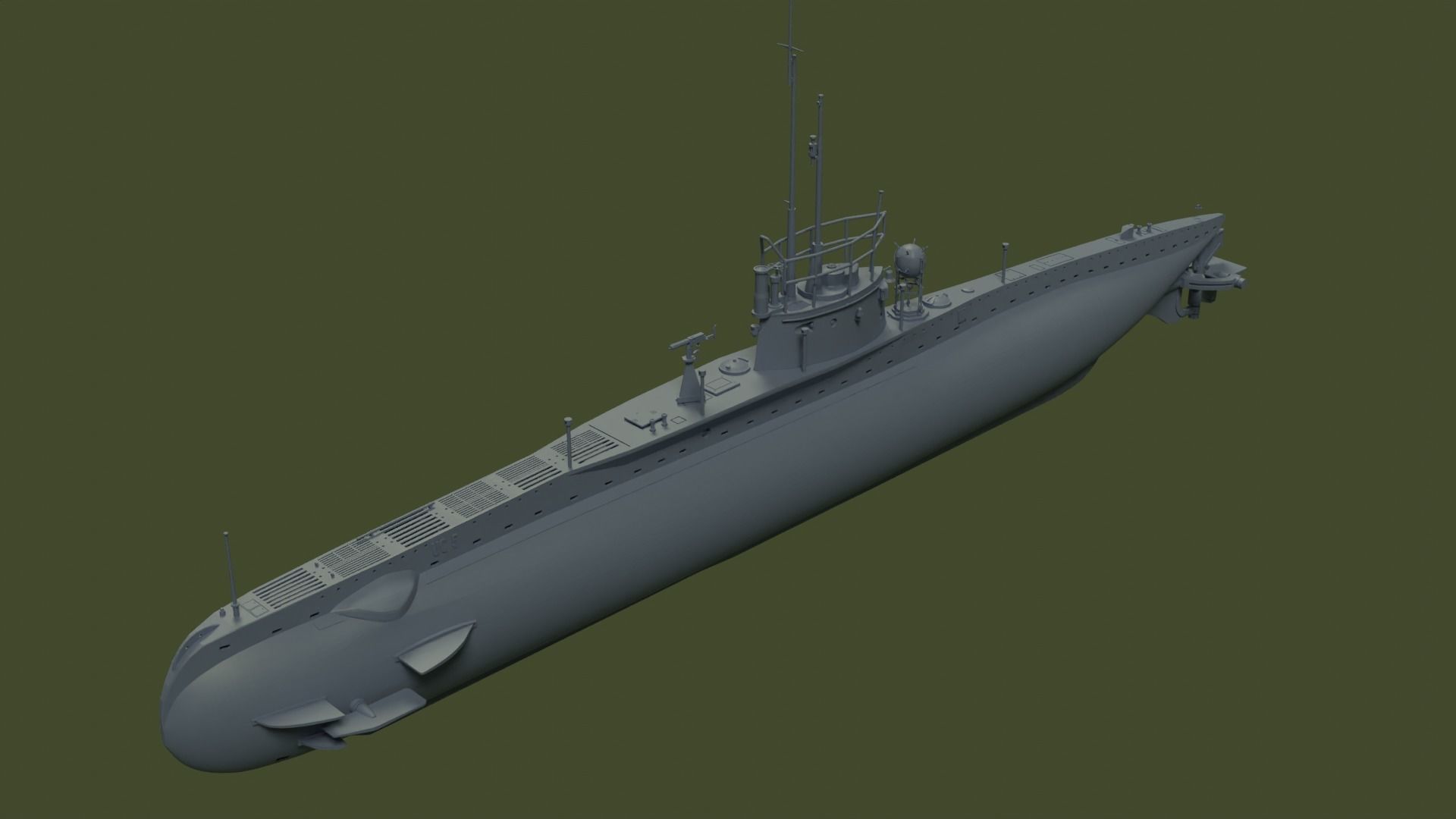 SM UC 5 U-boat - RC 3D print model_1
