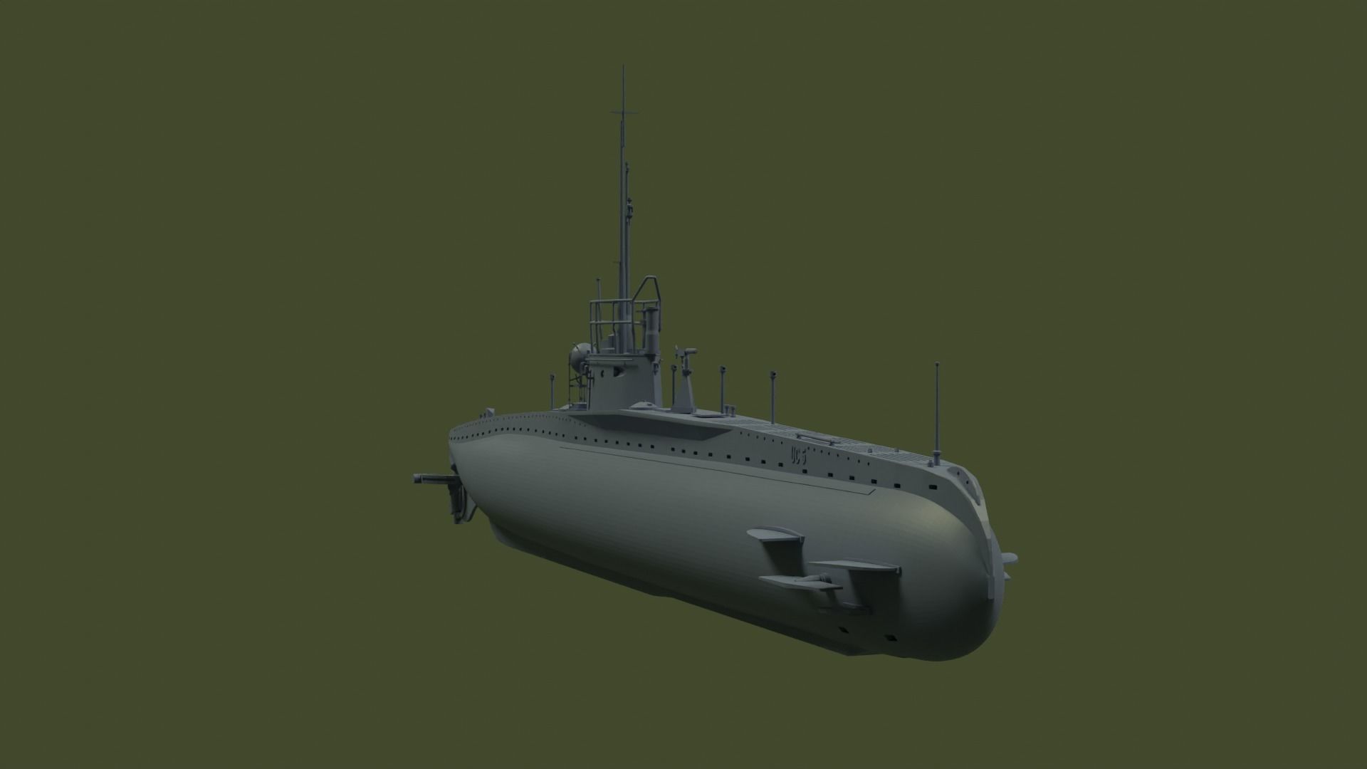 SM UC 5 U-boat - RC 3D print model_8