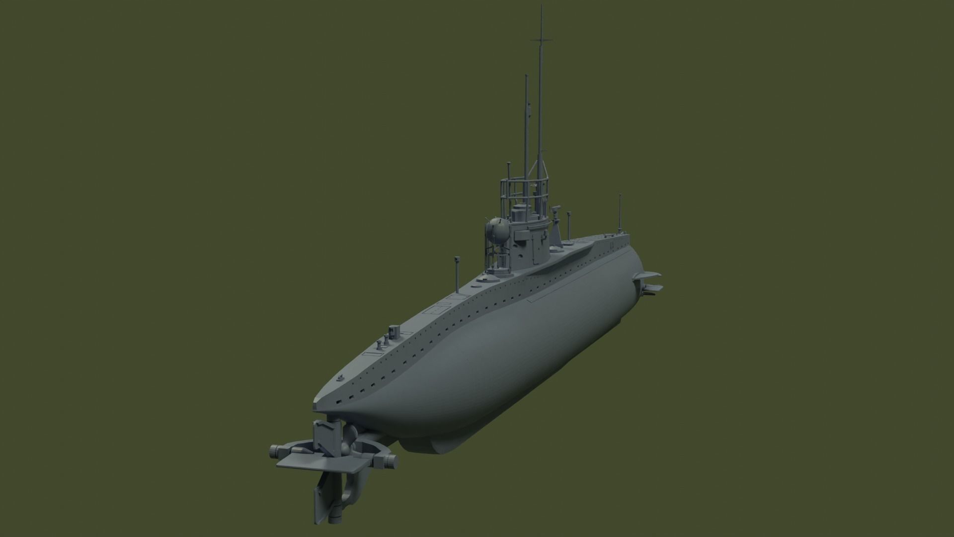 SM UC 5 U-boat - RC 3D print model_5