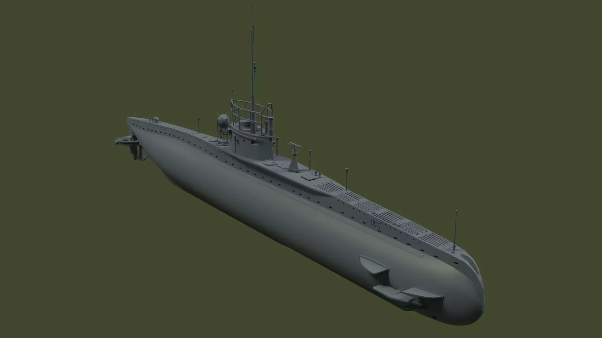 SM UC 5 U-boat - RC 3D print model_0