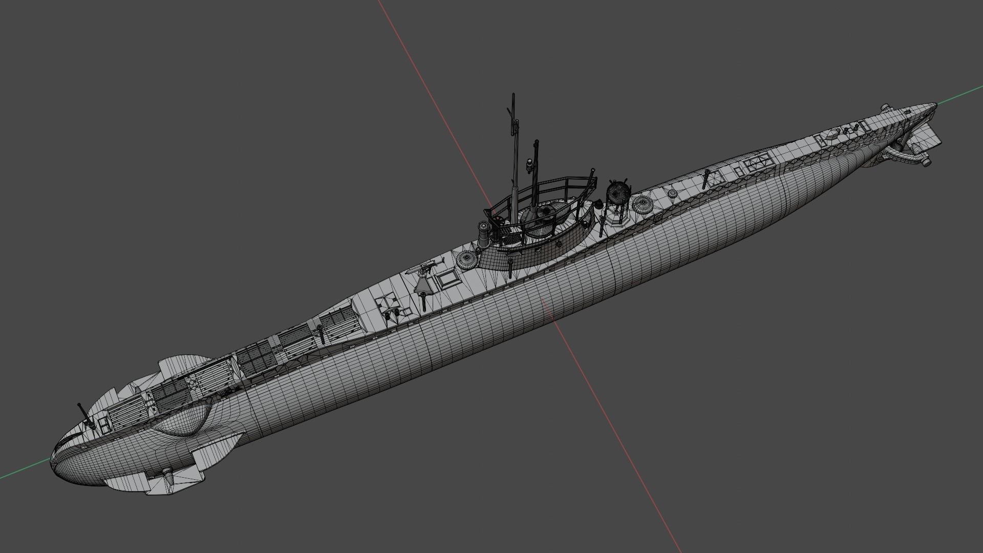 SM UC 5 U-boat - RC 3D print model_16