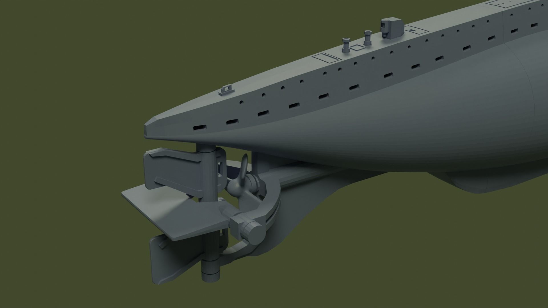 SM UC 5 U-boat - RC 3D print model_14