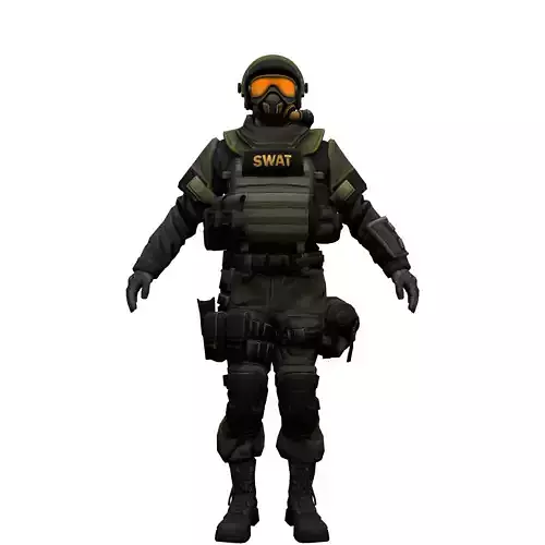 Agent from the game CSGO  Biosecurity Specialist SWAT