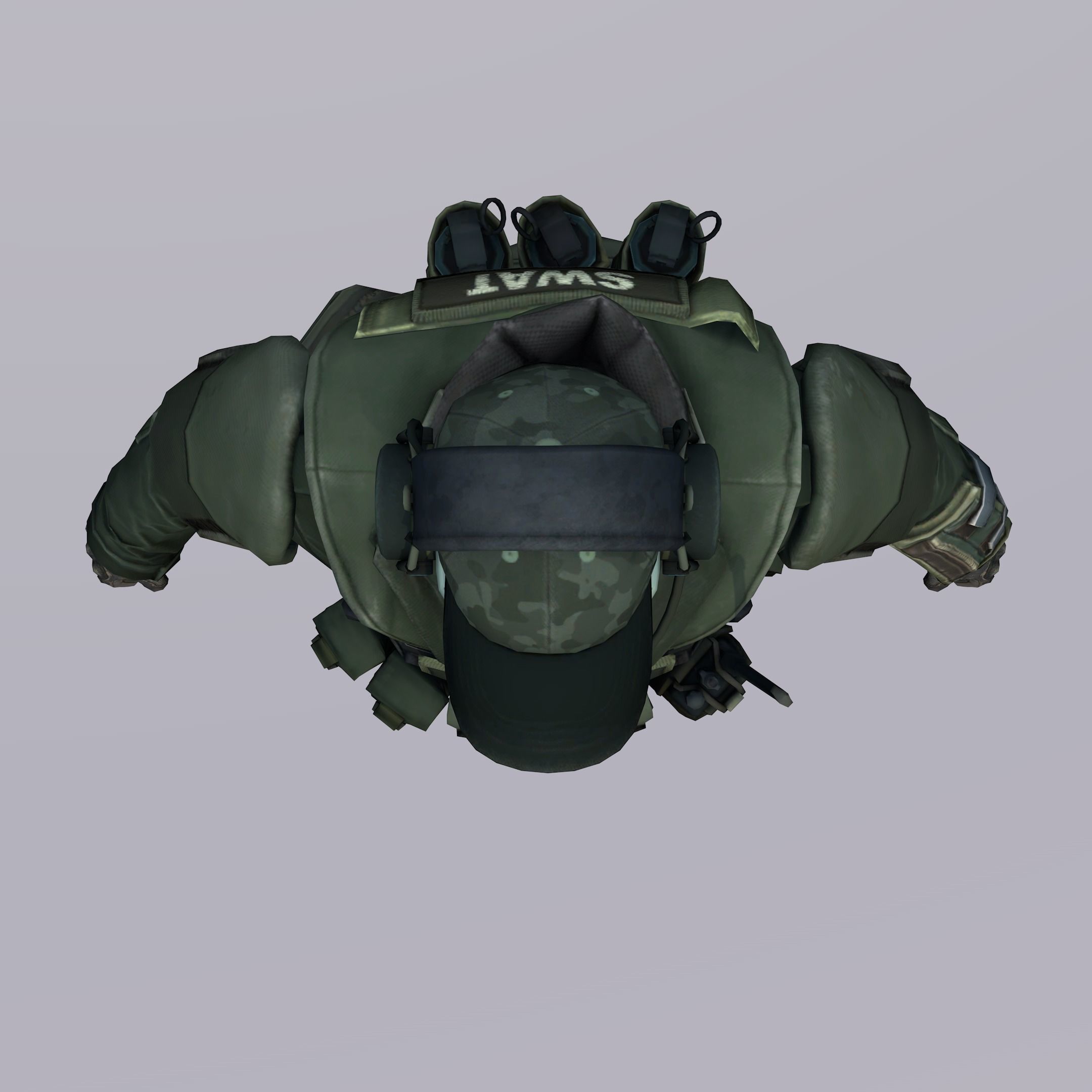Agent from the game CSGO Sergeant Bombson SWAT 3D model_7