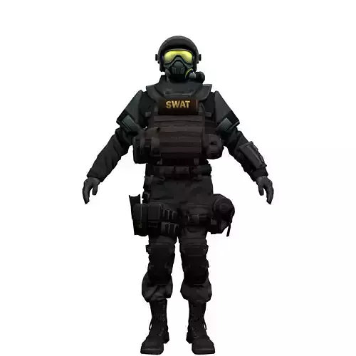 Agent from the game CSGO Chemical Protection Specialist SWAT