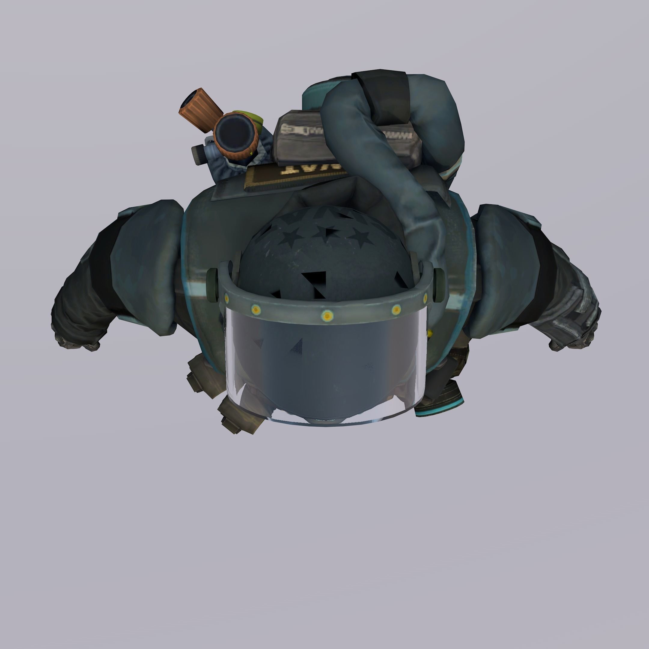 Agent from the game CSGO Chemical Protection Specialist SWAT 3D model_7