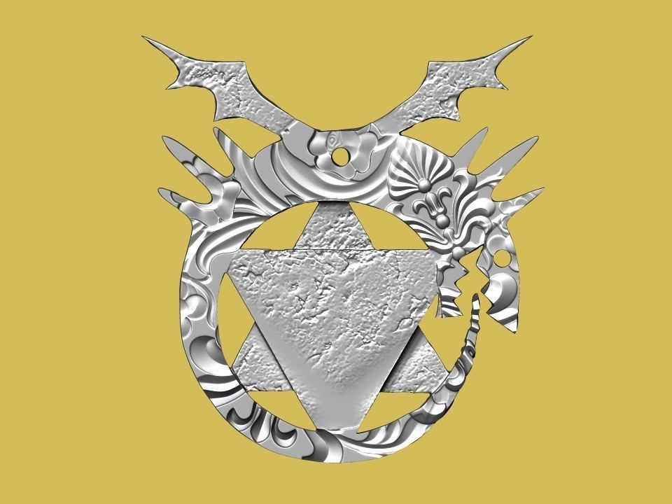 Fullmetal Alchemist Homunculus Pendant 3D print model_3