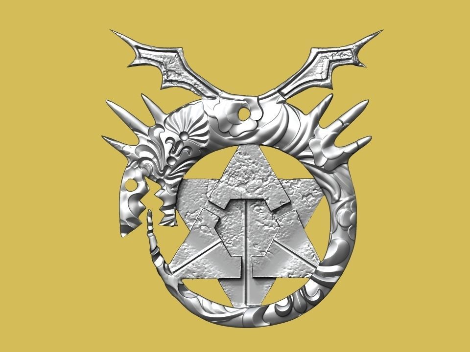 Fullmetal Alchemist Homunculus Pendant 3D print model_1