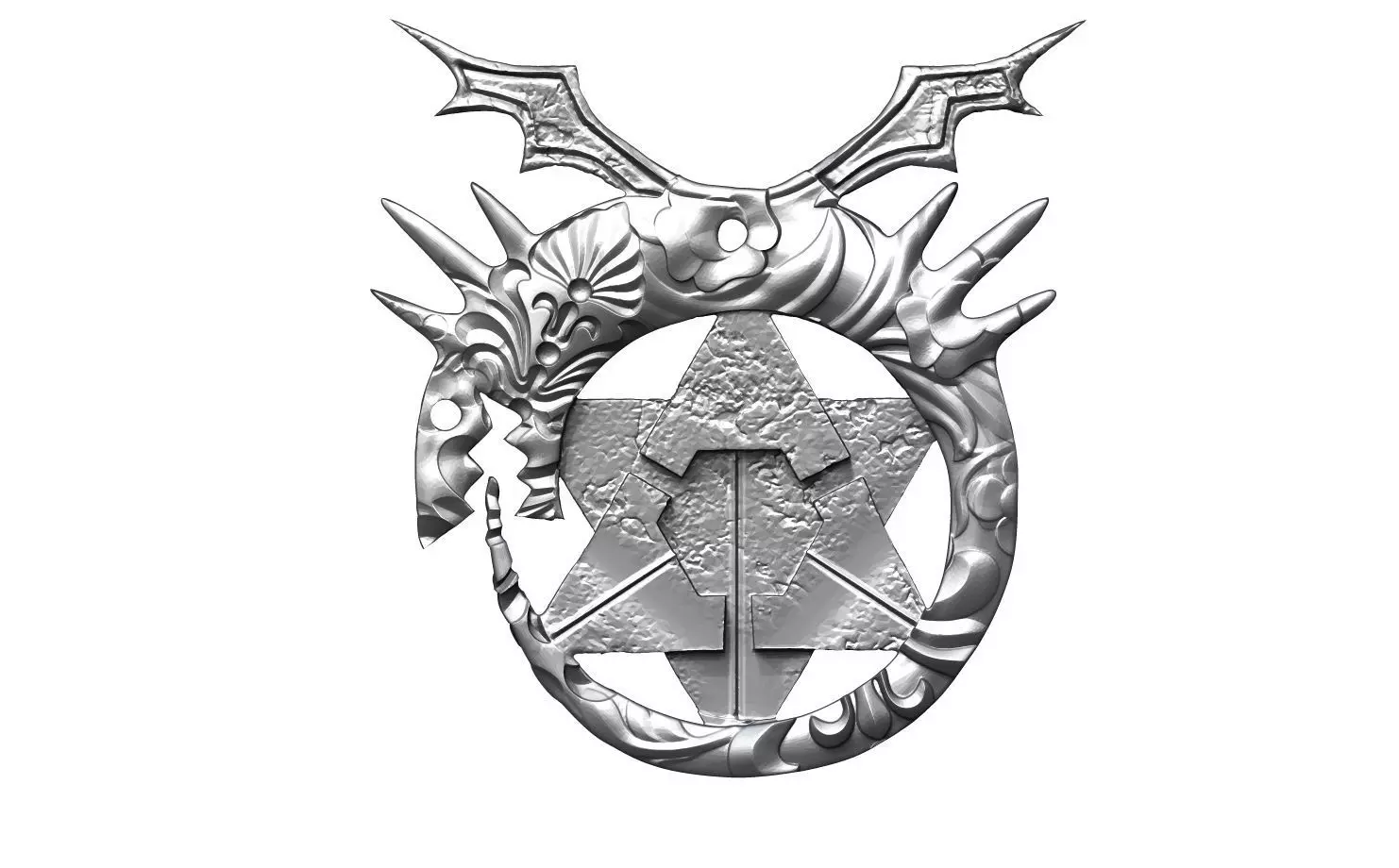 Fullmetal Alchemist Homunculus Pendant 3D print model_0