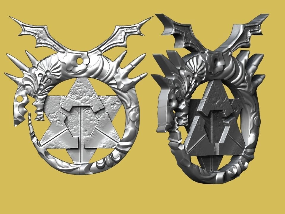 Fullmetal Alchemist Homunculus Pendant 3D print model_2