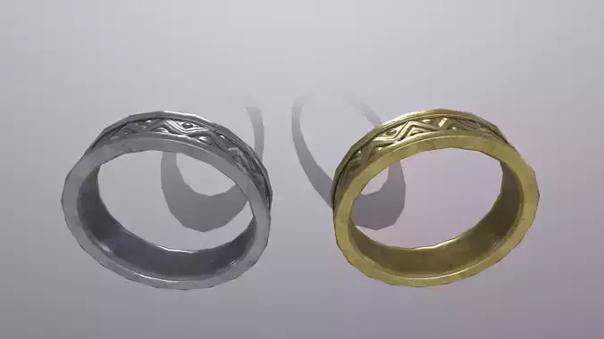 Ring 2 gold and silver