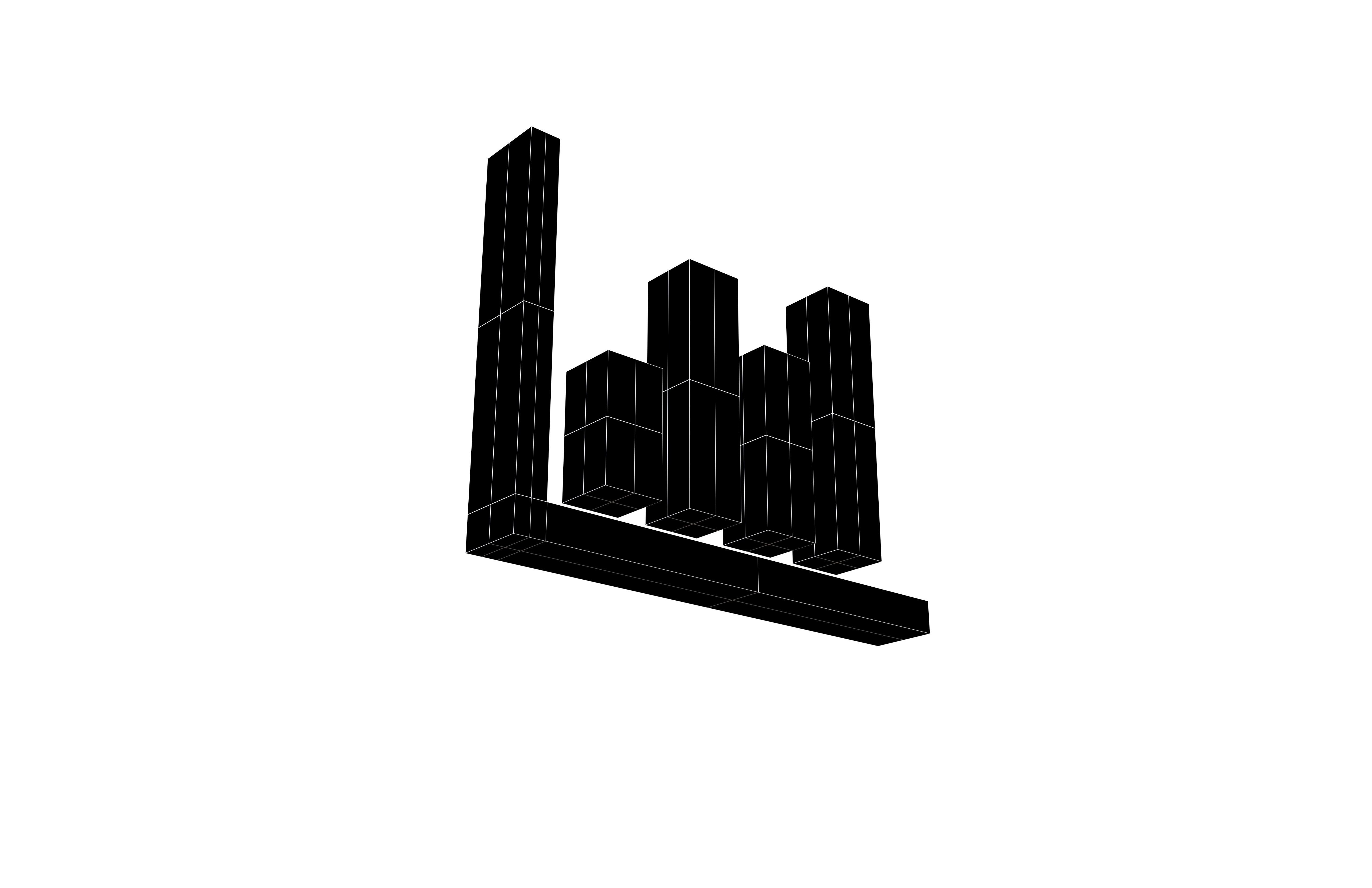 Bar Graph Icon v1 002 Low-poly 3D model_7