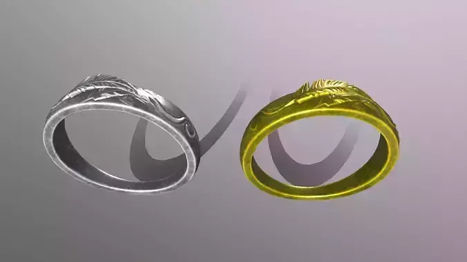 Ring 5 gold and silver