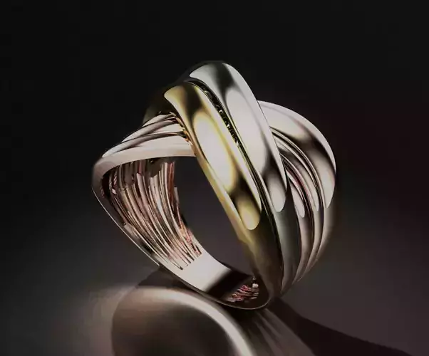 crussover ring in 3 different color