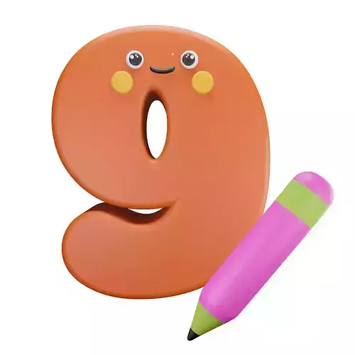 Character Number Nine 9