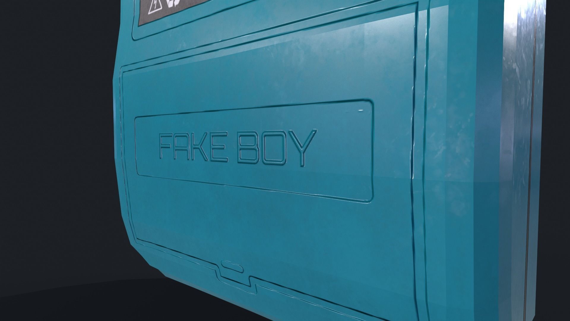 Portable Videogame Console - Fake Boy Color Low-poly 3D model_13