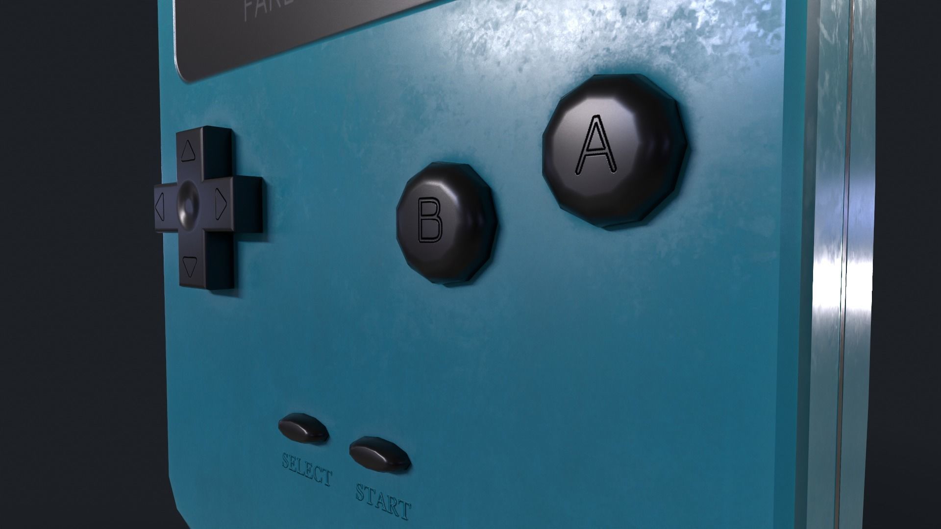 Portable Videogame Console - Fake Boy Color Low-poly 3D model_12