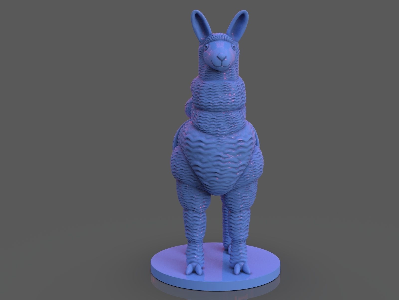 Stylized Llama 3 Versions 3D print model_13
