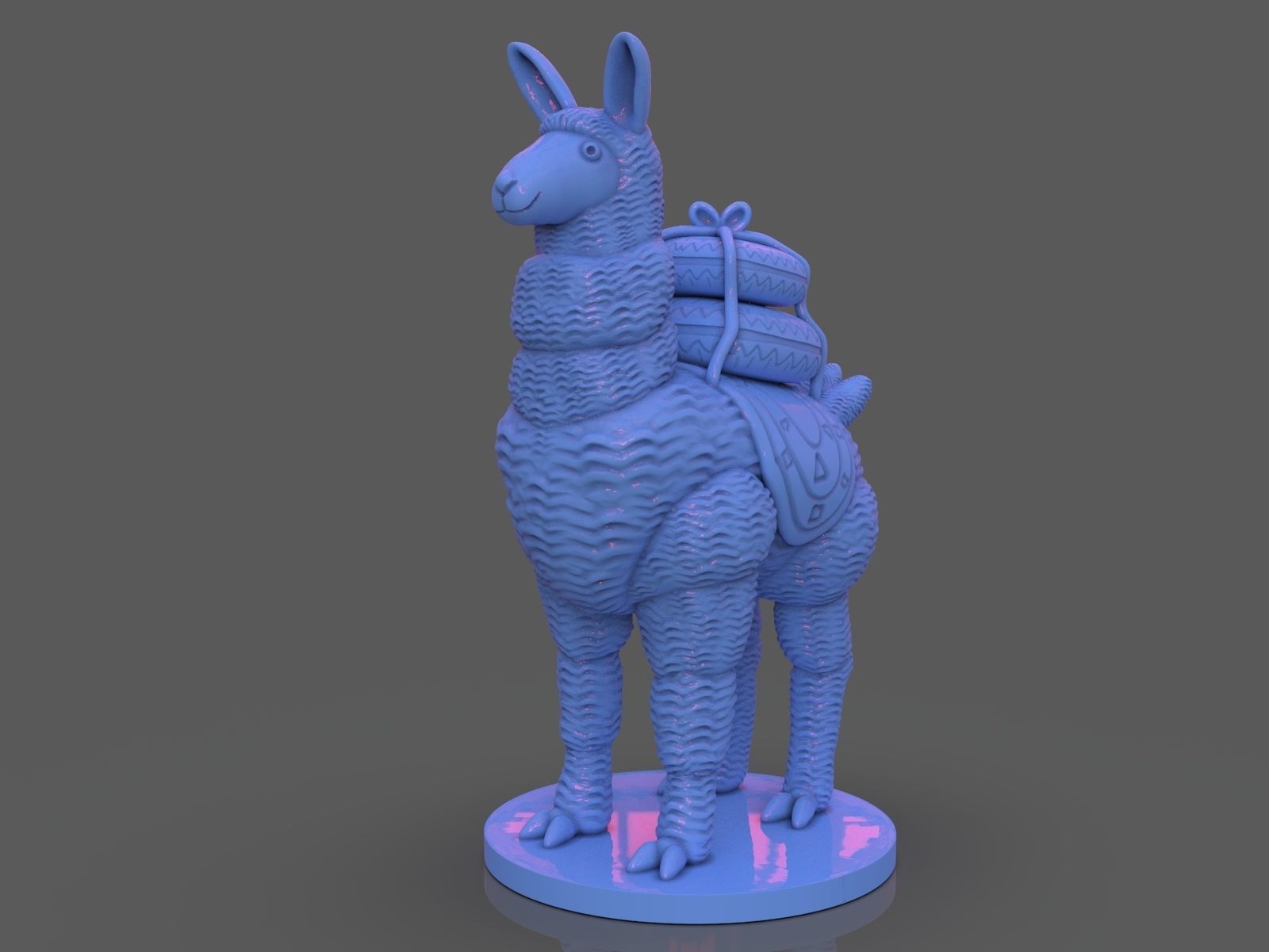 Stylized Llama 3 Versions 3D print model_20