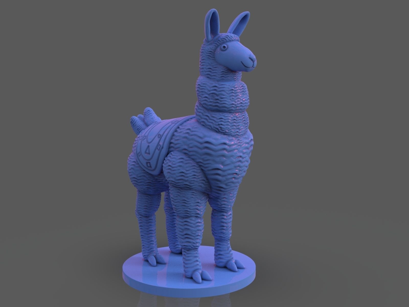 Stylized Llama 3 Versions 3D print model_11