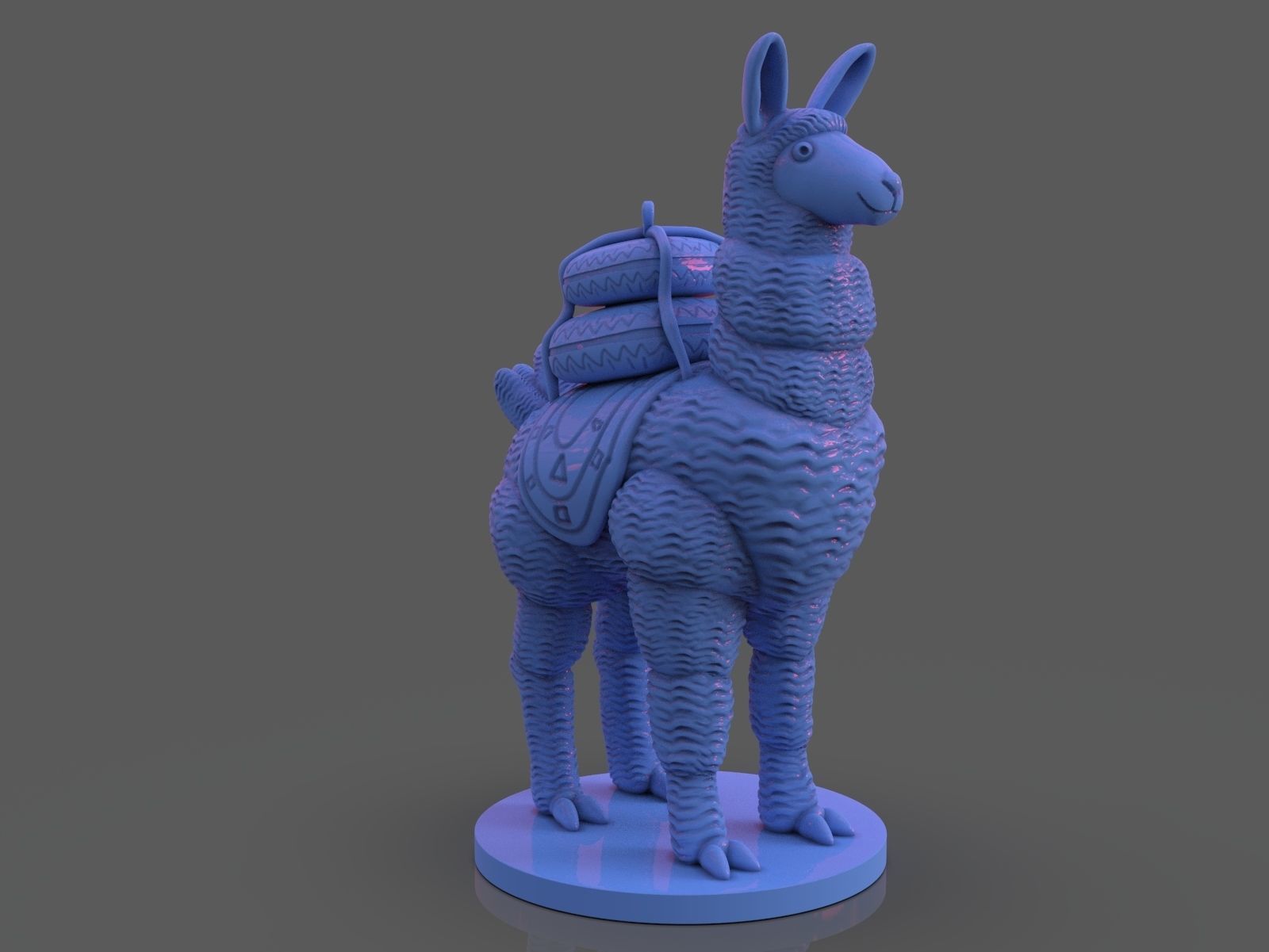 Stylized Llama 3 Versions 3D print model_18