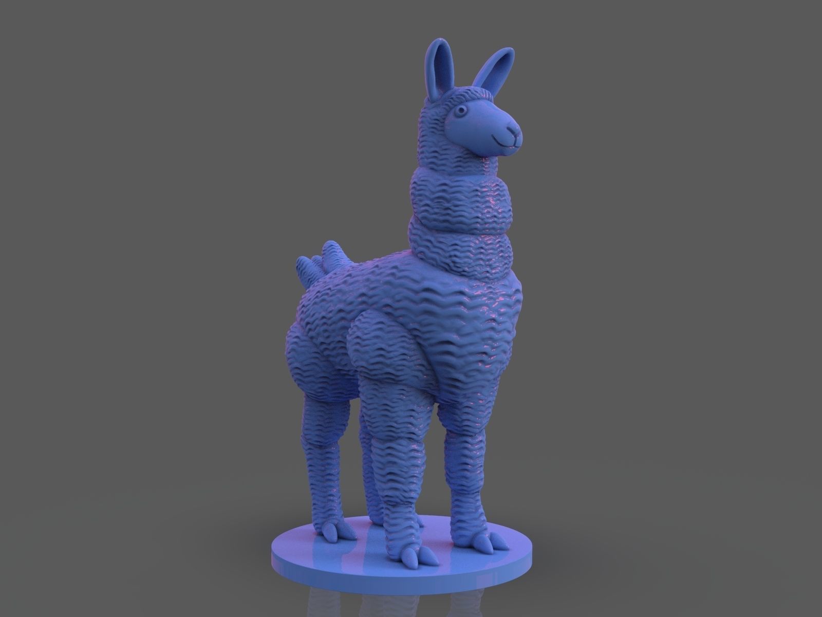 Stylized Llama 3 Versions 3D print model_16