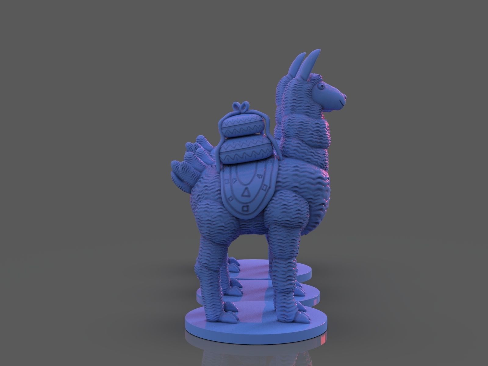 Stylized Llama 3 Versions 3D print model_4