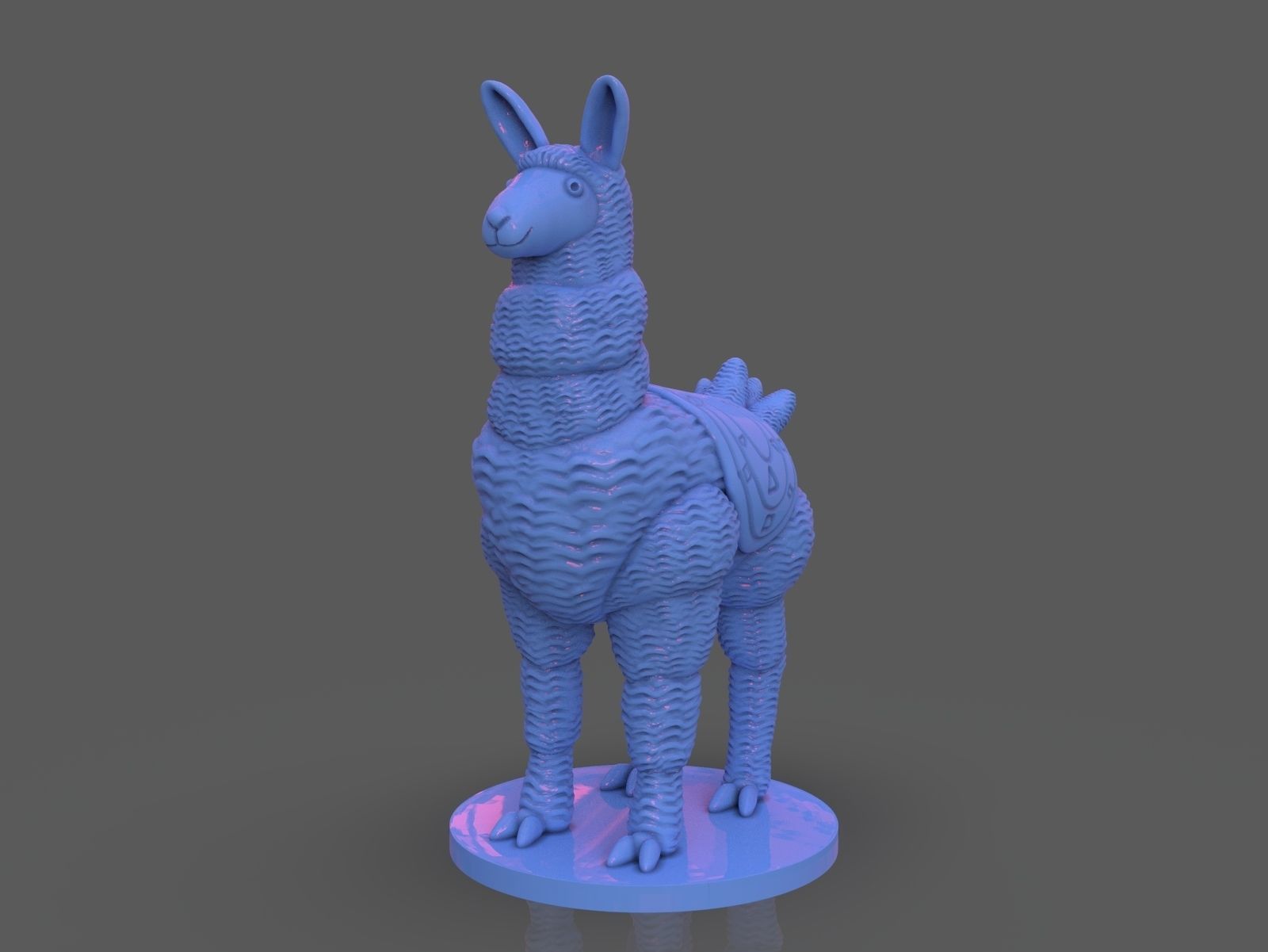 Stylized Llama 3 Versions 3D print model_14