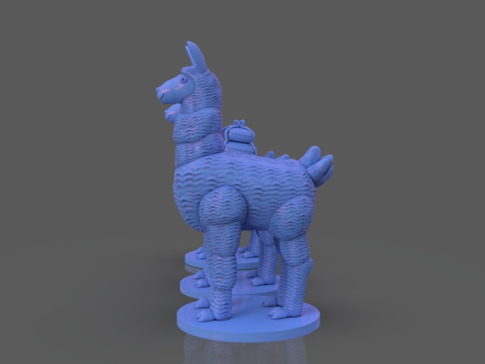 Stylized Llama 3 Versions 3D print model_1