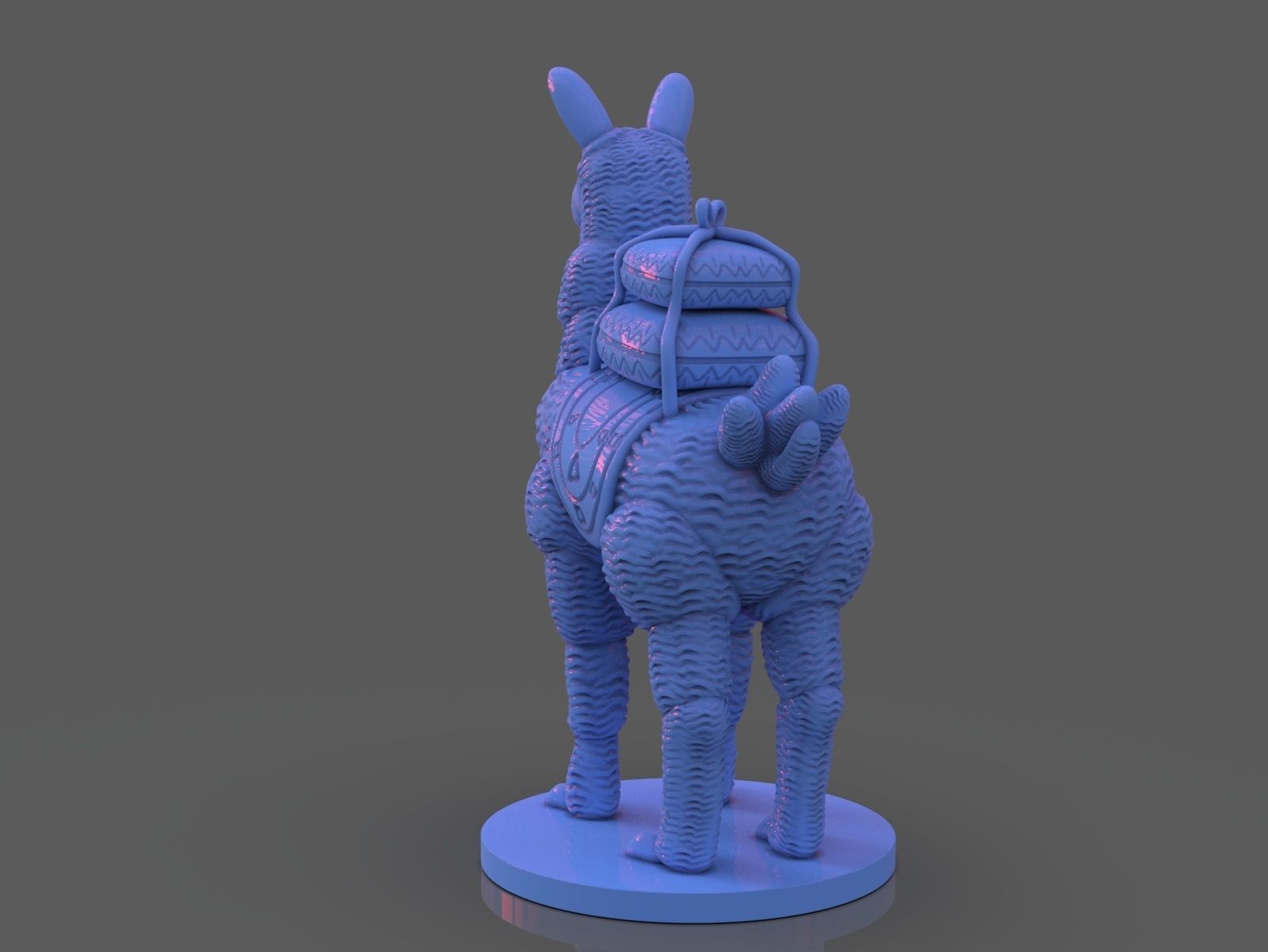 Stylized Llama 3 Versions 3D print model_22