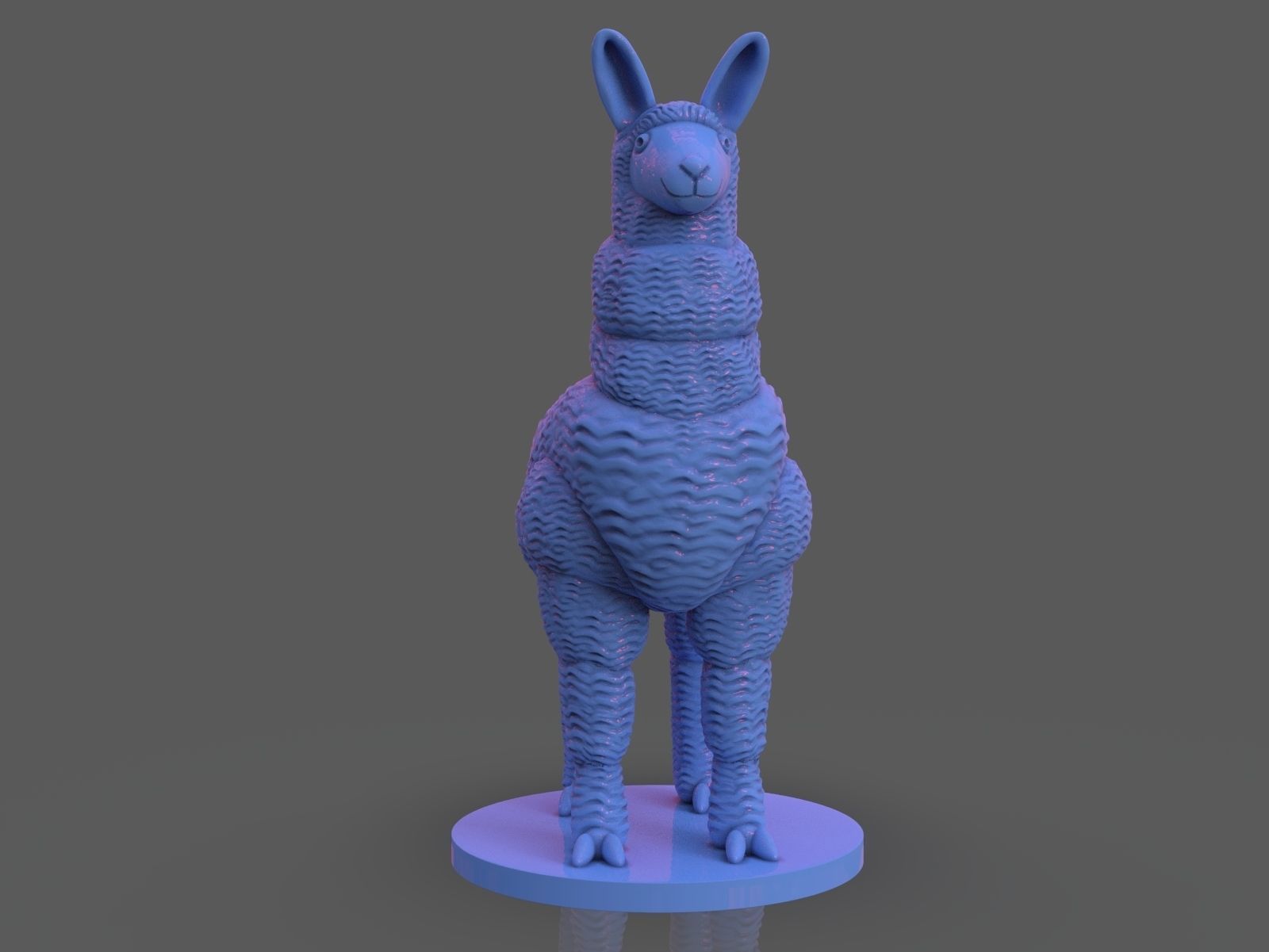 Stylized Llama 3 Versions 3D print model_9