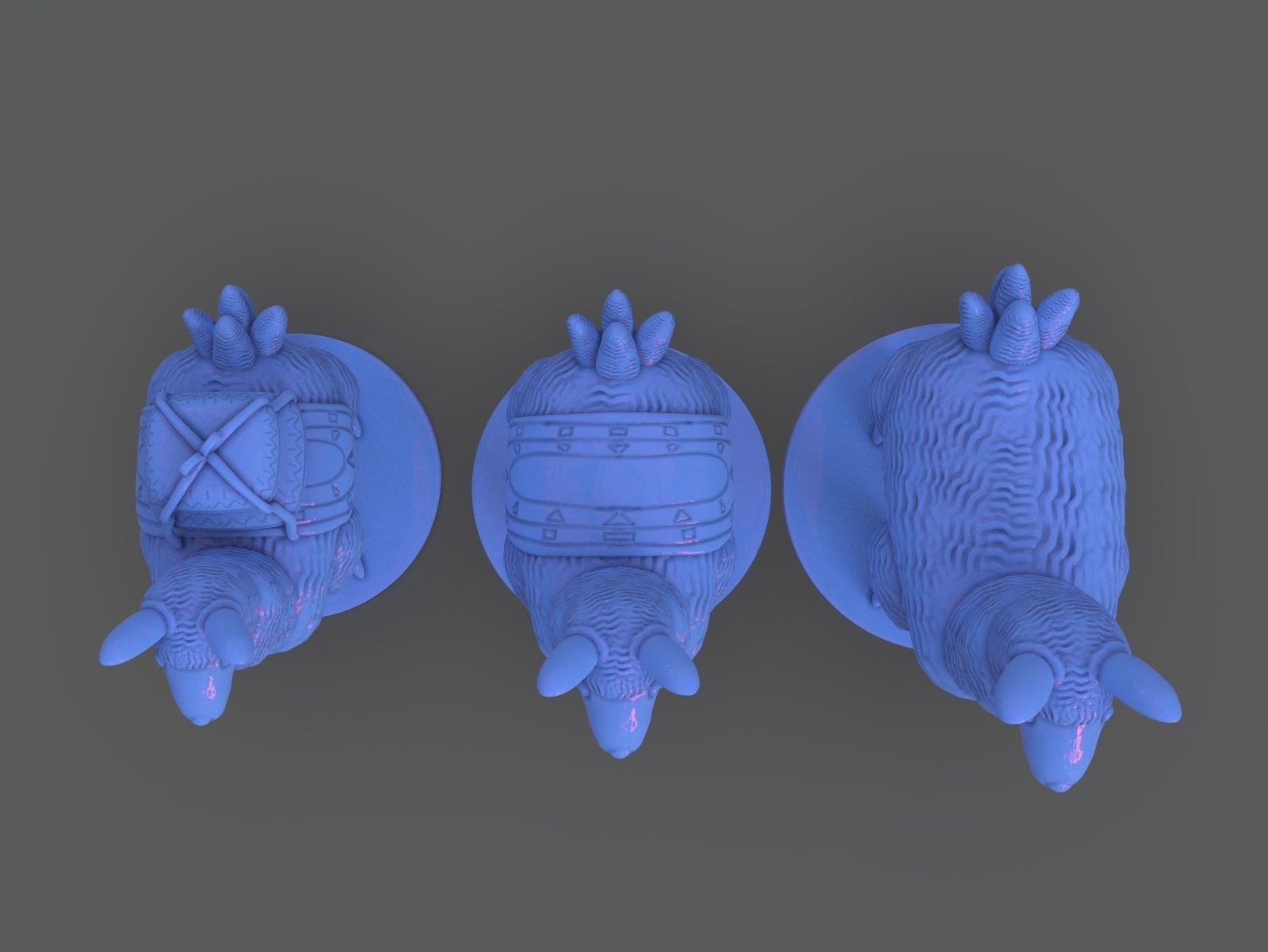 Stylized Llama 3 Versions 3D print model_21