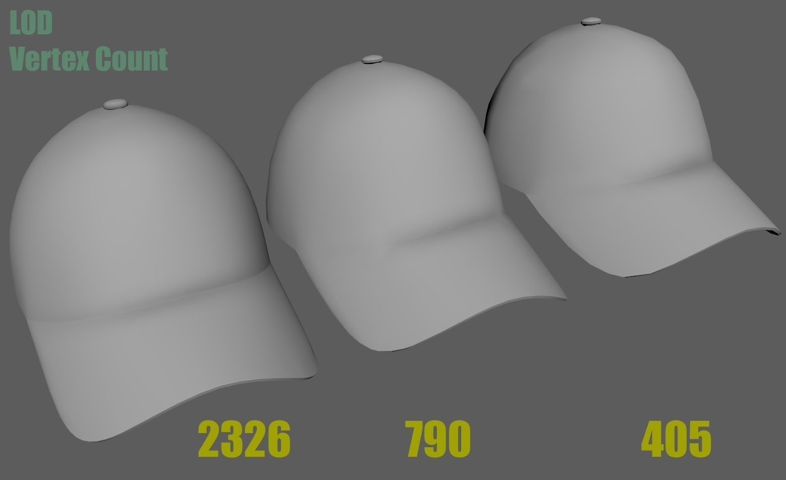 Baseball cap  - PBR Low-poly 3D model_19