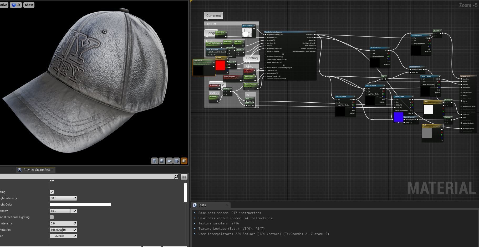 Baseball cap  - PBR Low-poly 3D model_22