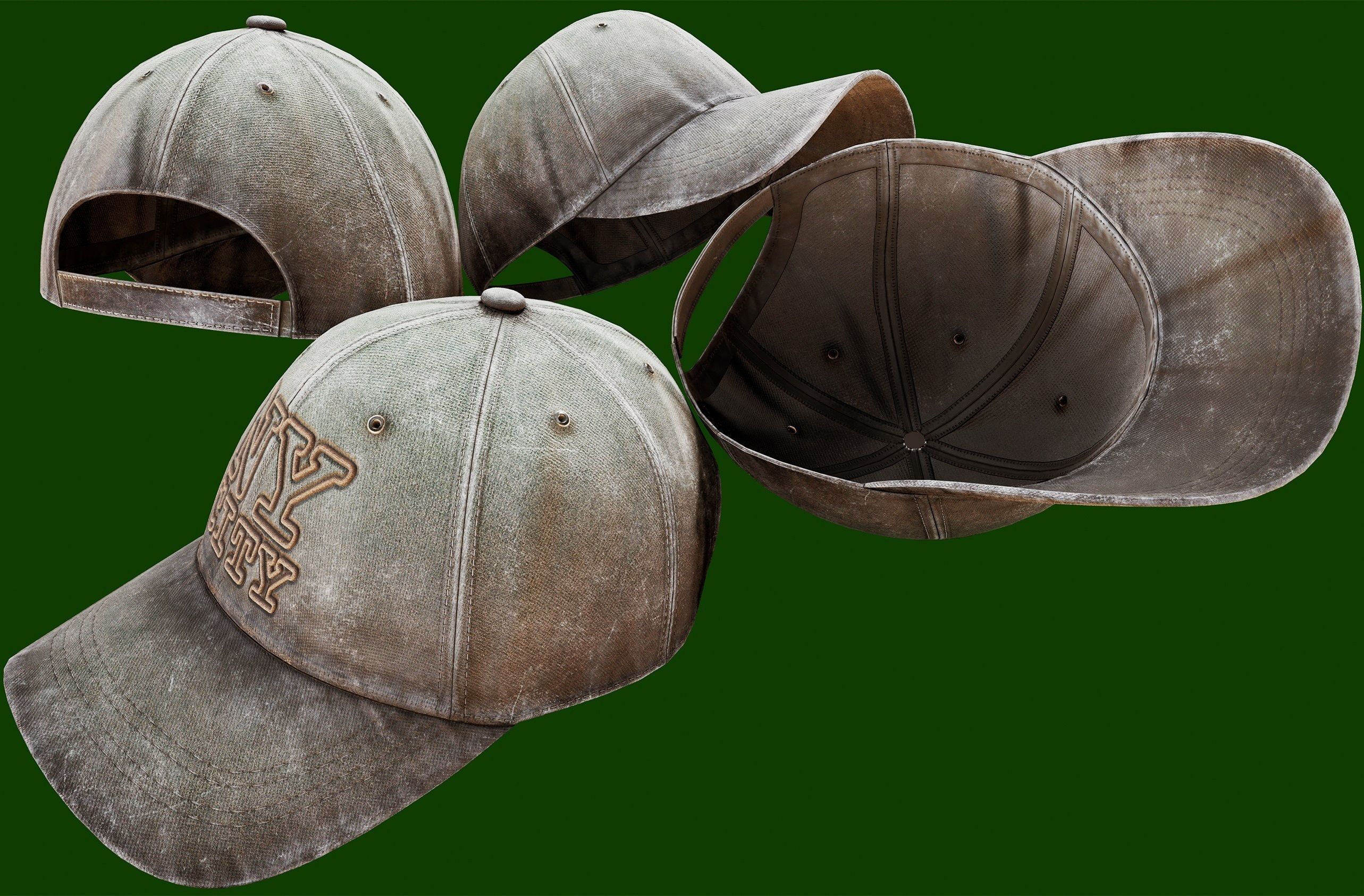 Baseball cap  - PBR Low-poly 3D model_23