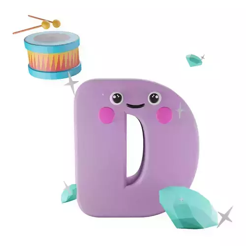 Character D Alphabet 