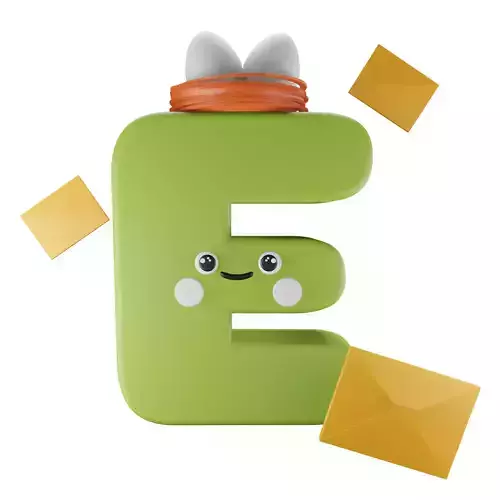 Character E Alphabet 