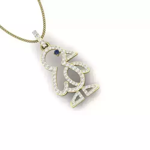 Diamond pendant for women 