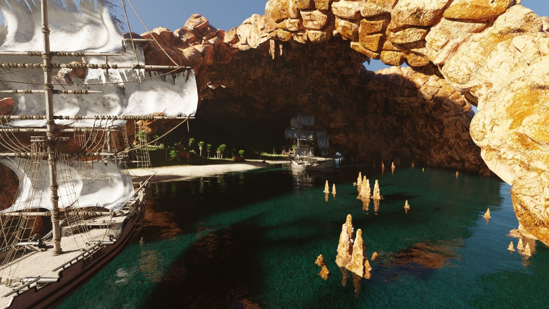 Pirate Island Scene 3D model_8