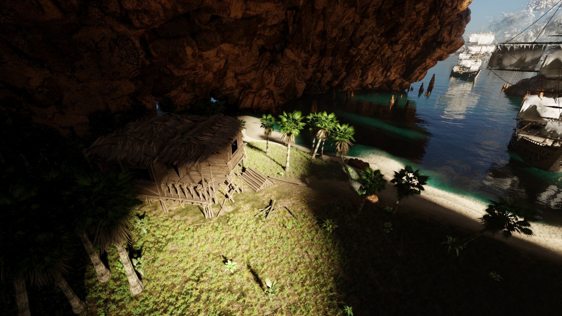 Pirate Island Scene 3D model_13