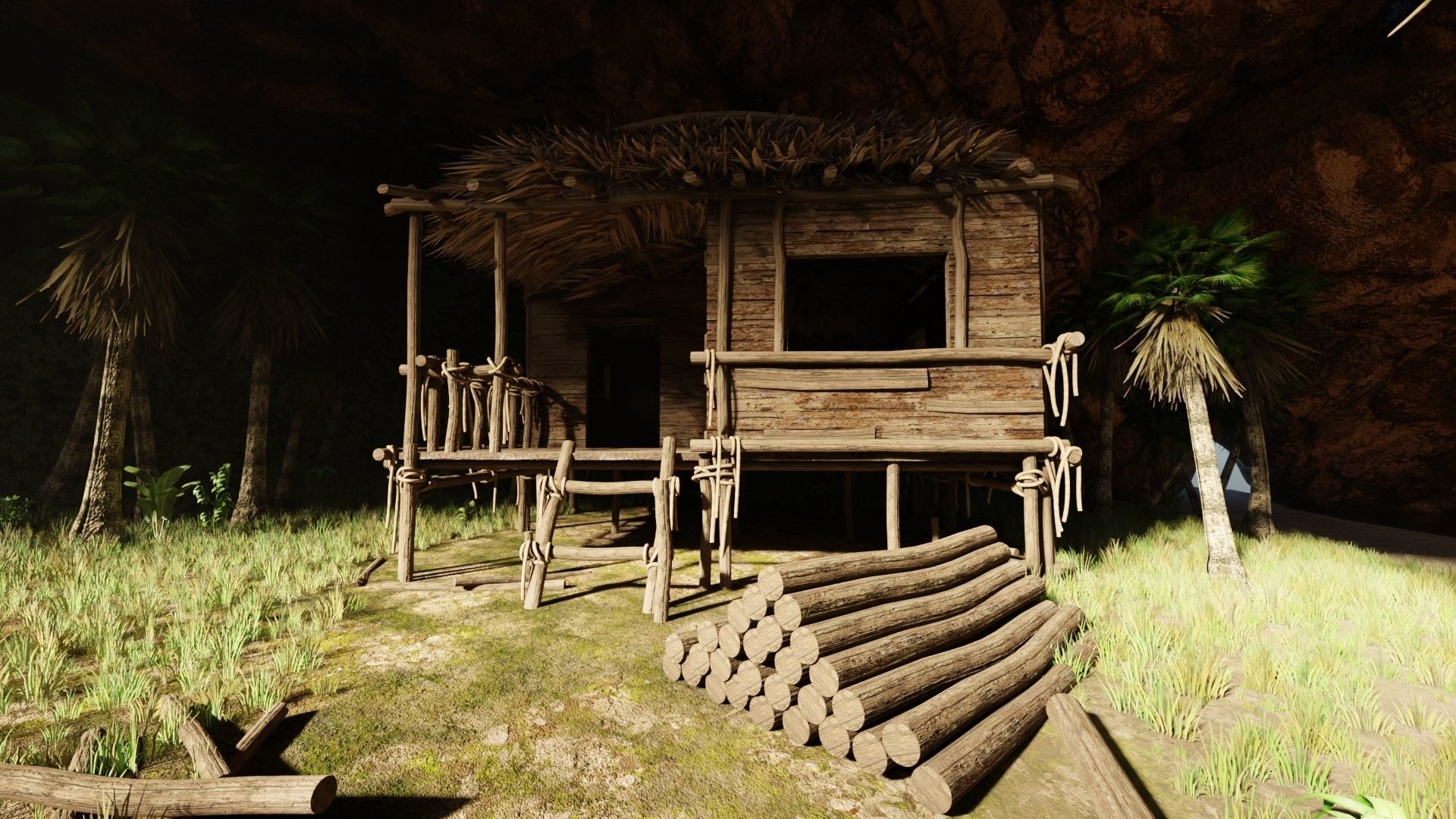 Pirate Island Scene 3D model_11