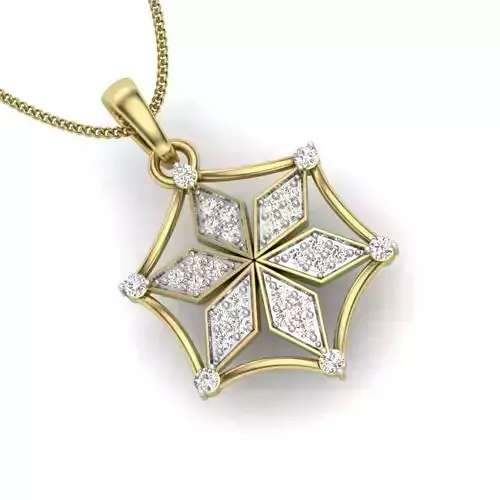 Pendant diamond gold