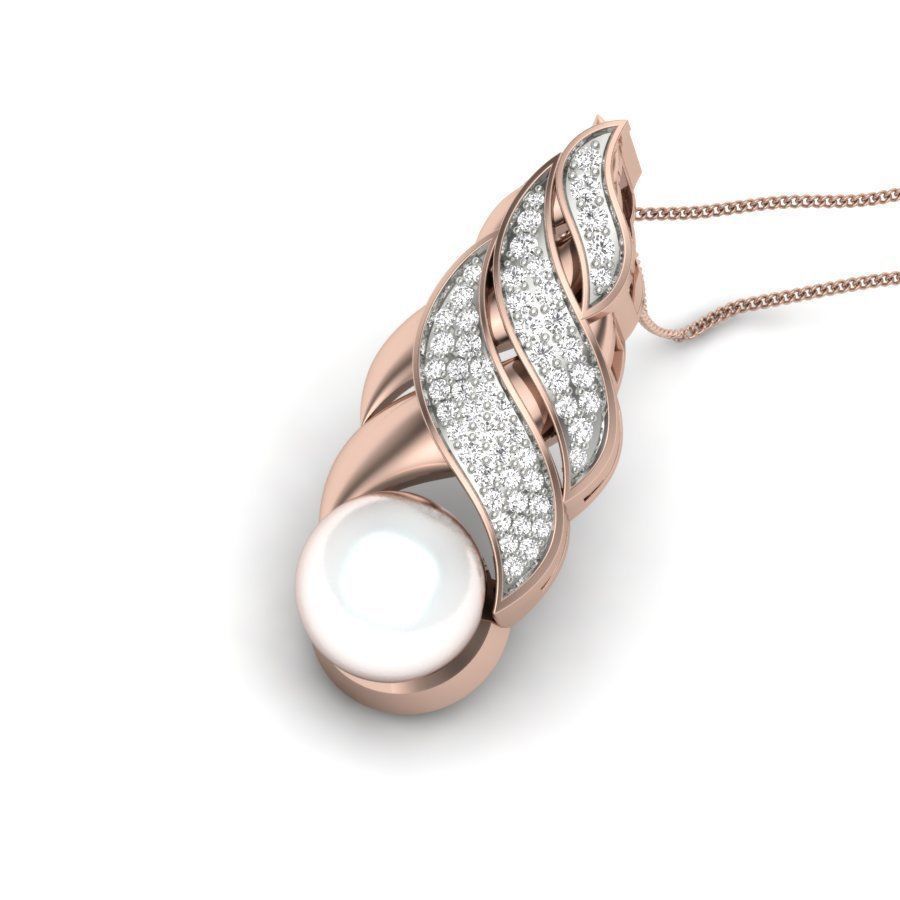 Women pendant 3dm render detail  3D print model_8
