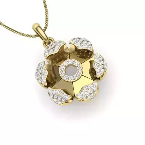 necklace pendant 3dm stl render detail 