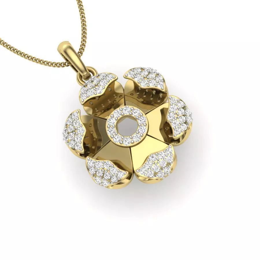 necklace pendant 3dm stl render detail 3D print model
